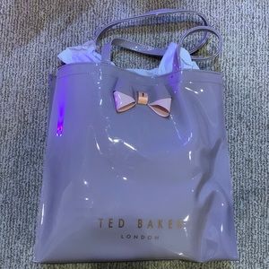 Mauve purple Ted baker tote bag